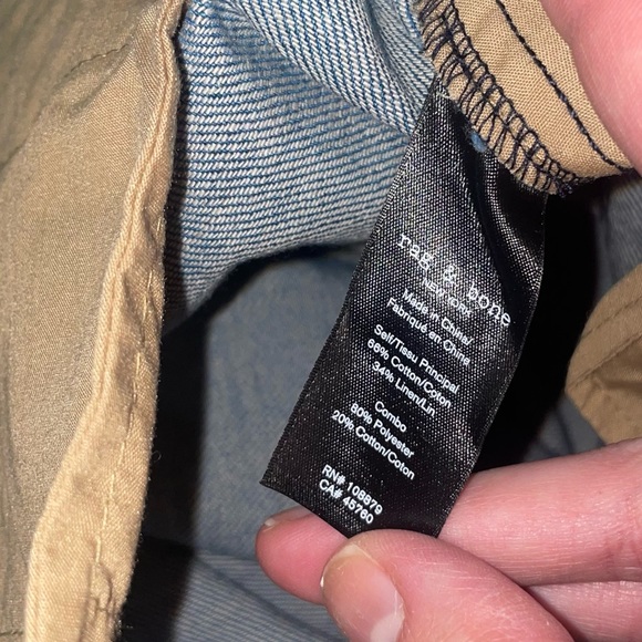 Rag & Bone High Rise Flat Front Light Wash Blue Jean Size 24 NWT - Picture 9 of 9